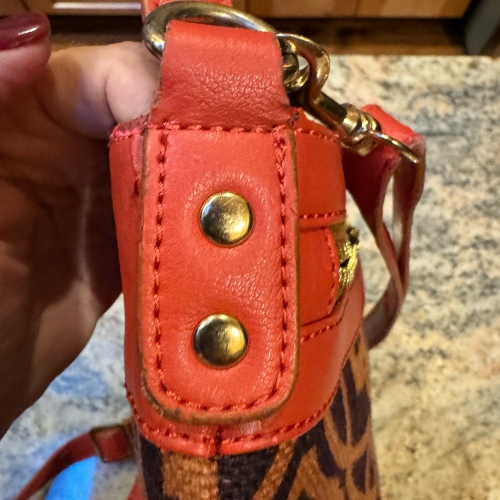 Spartina 449 brown and orange purse. Can be used as crossbody. - Picture 11 of 16